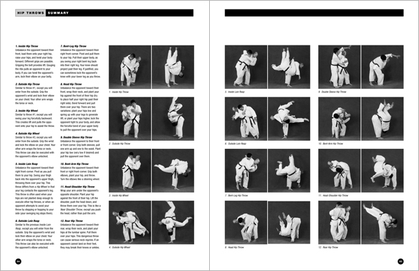 Sample pages from 'The Art of Throwing'; one in a series of remarkable books that provide an in-depth look at the core concepts and techniques shared by a broad range of martial arts styles. Contains over 130 practical throws including shoulder throws, hip throws, leg throws, hand throws, sacrifice throws, kick-counter throws, advanced combinations, and counterthrows.