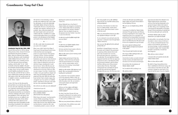 Sample pages from 'Hapkido', the most comprehensive book ever written on a single martial art; 1136 pages, 9000 photos, 2000 martial techniques.