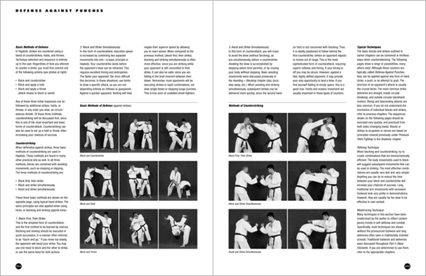 Sample pages from 'Hapkido', the most comprehensive book ever written on a single martial art; 1136 pages, 9000 photos, 2000 martial techniques.