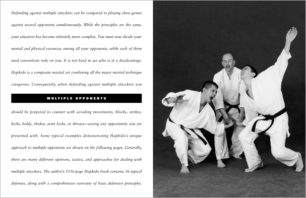 Sample pages from 'Hapkido: An Introduction to the Art of Self-Defense', the first introductory text to provide a concise overview of Hapkido in its entirety, with essential material for novices.