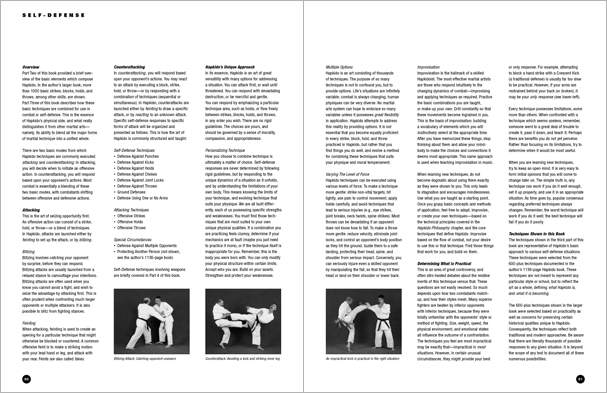 Sample pages from 'Hapkido: An Introduction to the Art of Self-Defense', the first introductory text to provide a concise overview of Hapkido in its entirety, with essential material for novices.