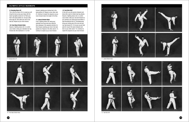 Sample pages from 'Taekwondo', the most comprehensive book ever written on the world's most popular martial art; 896 pages, 8600 photos, Traditional and Olympic-Style.