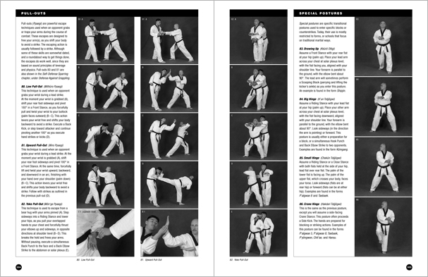 Sample pages from 'Taekwondo', the most comprehensive book ever written on the world's most popular martial art; 896 pages, 8600 photos, Traditional and Olympic-Style.