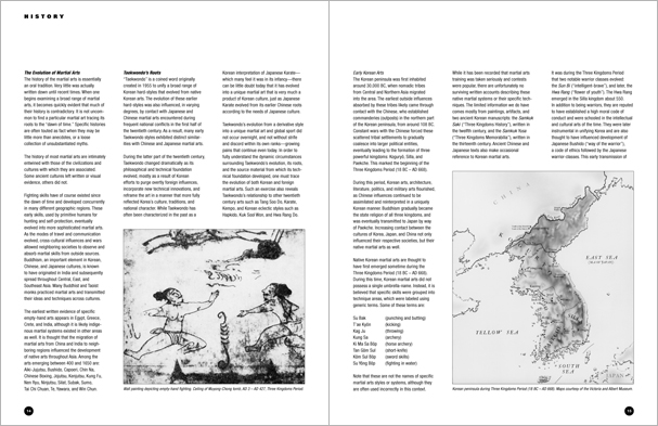 Sample pages from 'Taekwondo: The Essential Introduction', the first introductory text to provide a concise overview of Taekwondo in its entirety, with essential material for novices.