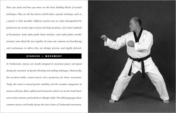 Sample pages from 'Taekwondo: The Essential Introduction', the first introductory text to provide a concise overview of Taekwondo in its entirety, with essential material for novices.