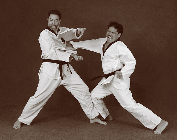 Hapkido photos of Master Marc Tedeschi performing Hapkido techniques