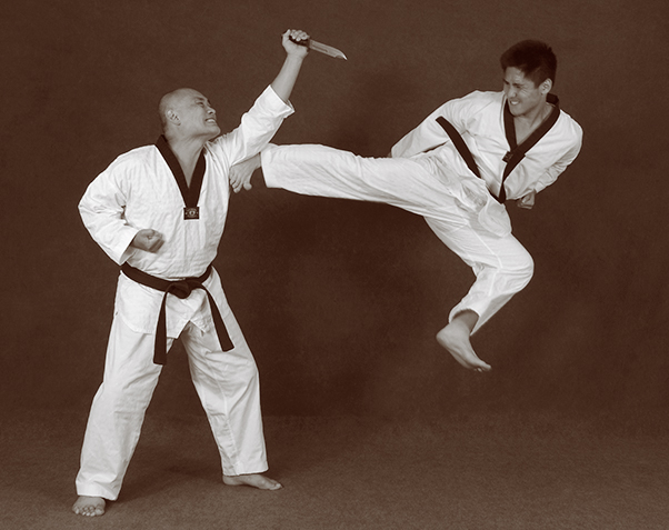 Hapkido photos of Master Marc Tedeschi performing Hapkido techniques